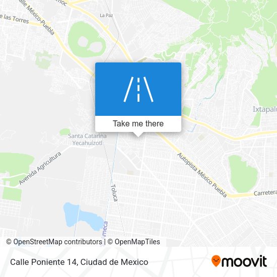 Calle Poniente 14 map