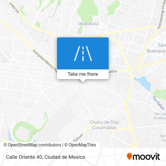 Calle Oriente 40 map