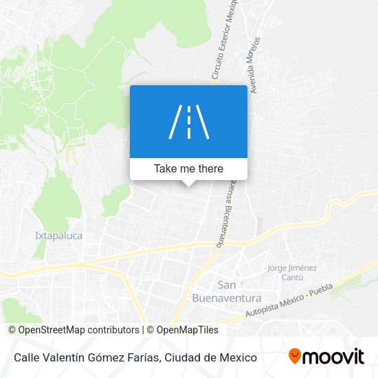 Calle Valentín Gómez Farías map