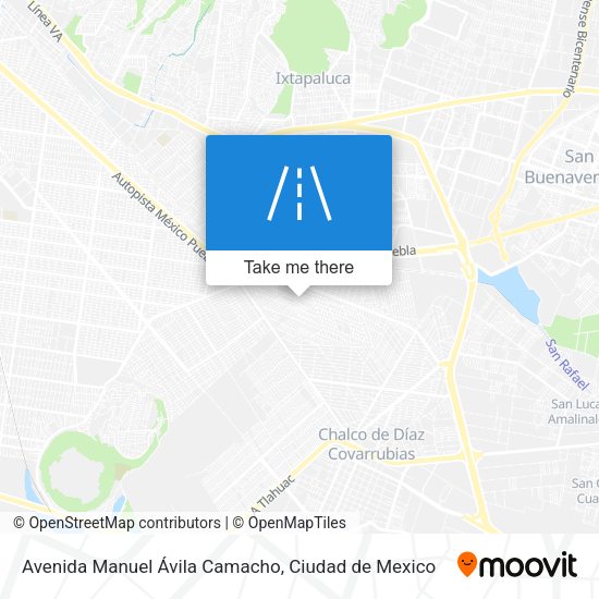 Avenida Manuel Ávila Camacho map