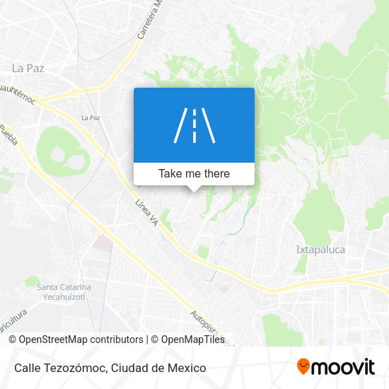 Calle Tezozómoc map