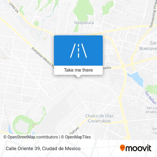 Calle Oriente 39 map
