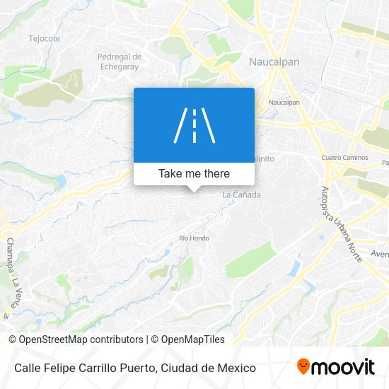 Calle Felipe Carrillo Puerto map