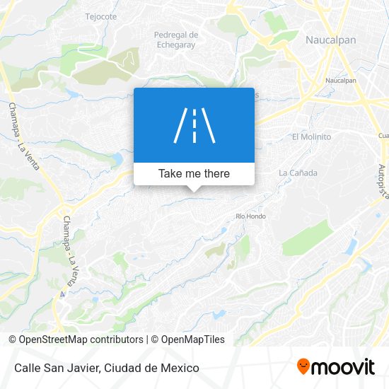Calle San Javier map