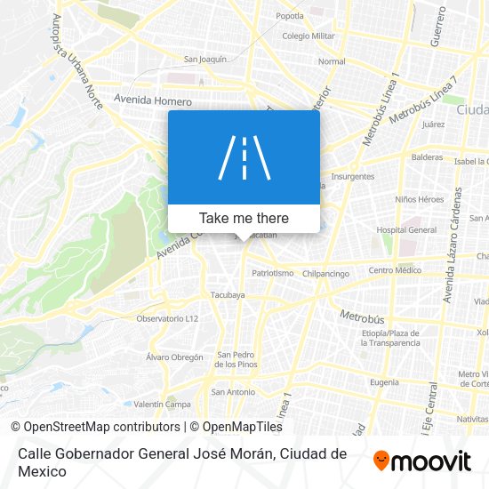 Calle Gobernador General José Morán map