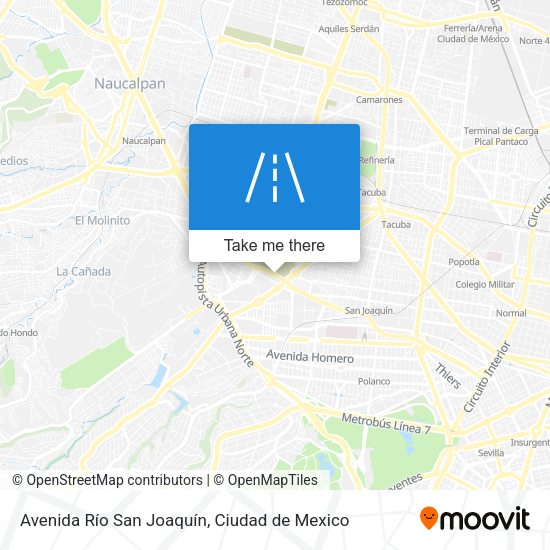 Avenida Río San Joaquín map