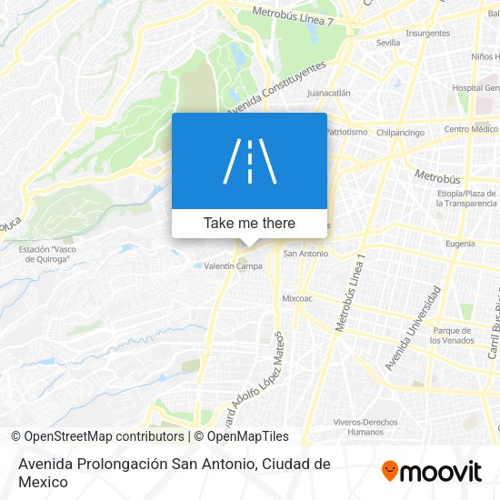 Avenida Prolongación San Antonio map