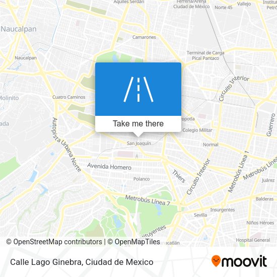 Mapa de Calle Lago Ginebra