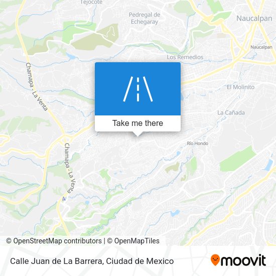 Mapa de Calle Juan de La Barrera