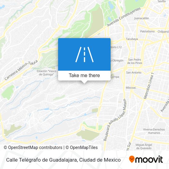 Calle Telégrafo de Guadalajara map