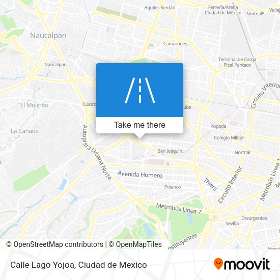 Calle Lago Yojoa map