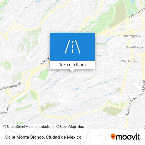 Calle Monte Blanco map