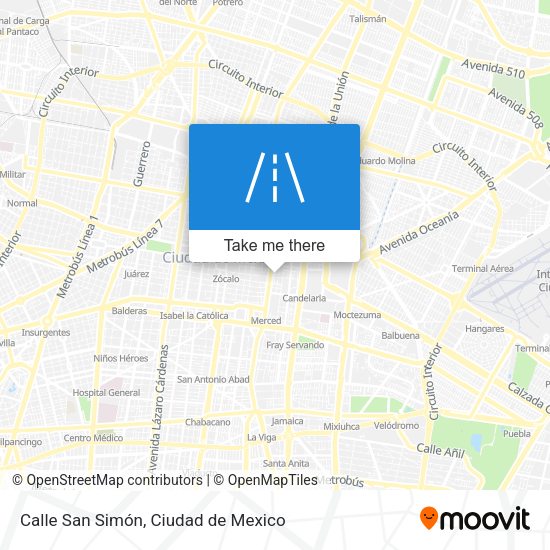 Mapa de Calle San Simón
