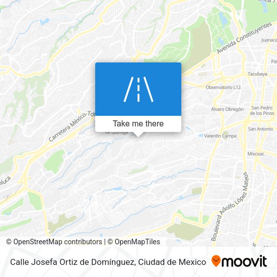 Calle Josefa Ortiz de Domínguez map