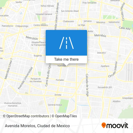 Mapa de Avenida Morelos