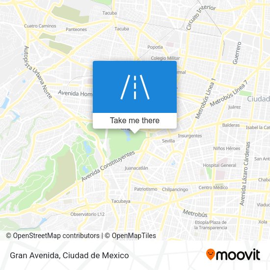 Mapa de Gran Avenida