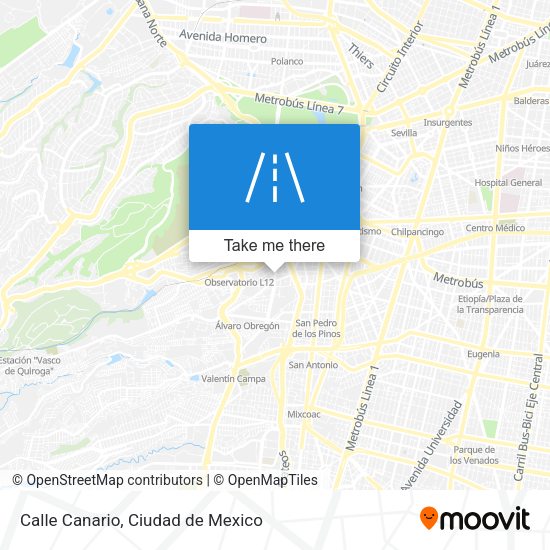 Calle Canario map