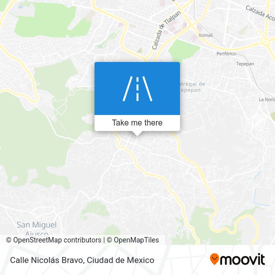Calle Nicolás Bravo map