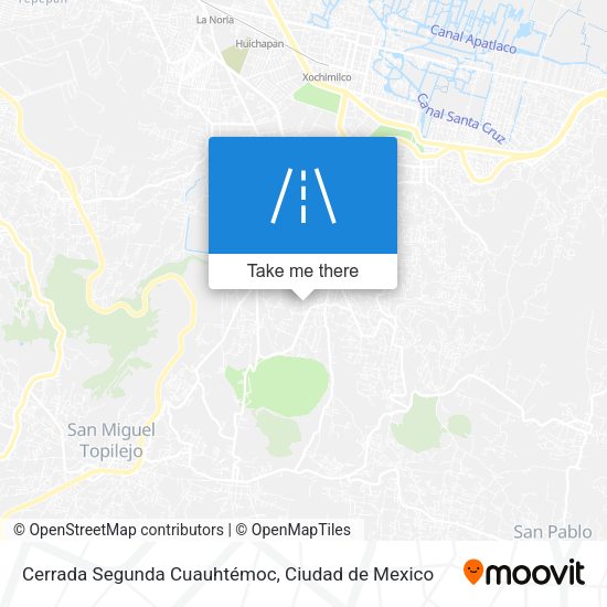 Cerrada Segunda Cuauhtémoc map