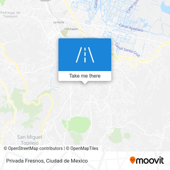 Privada Fresnos map