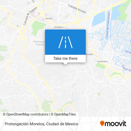Prolongación Morelos map