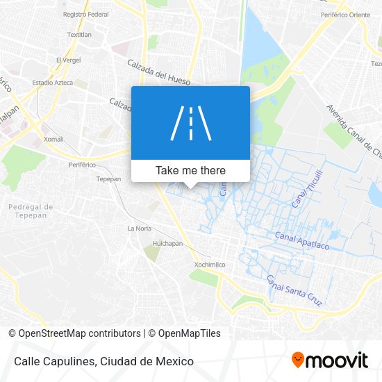 Calle Capulines map