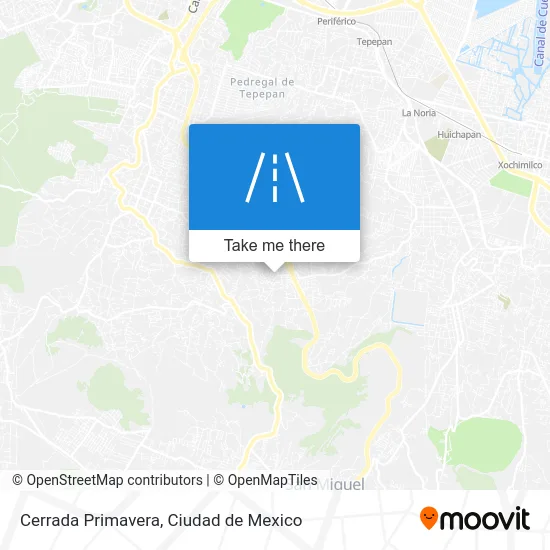 Cerrada Primavera map