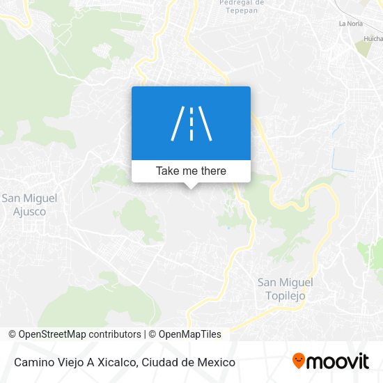 Camino Viejo A Xicalco map
