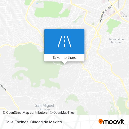 Calle Encinos map