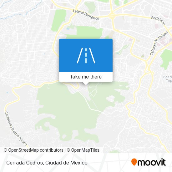 Cerrada Cedros map