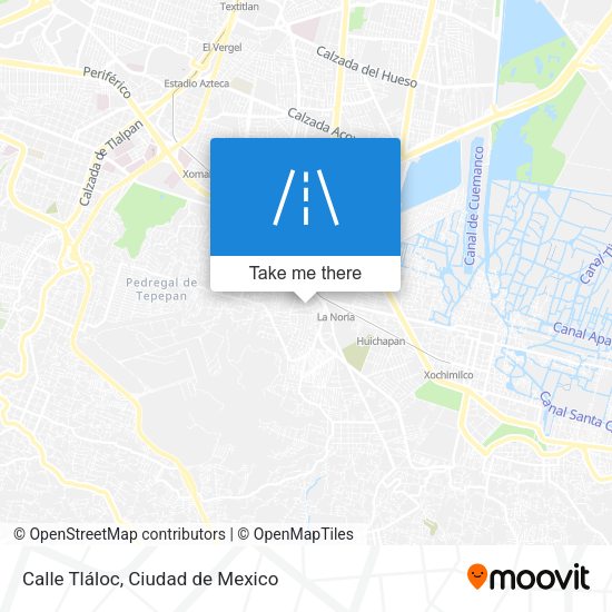 Calle Tláloc map