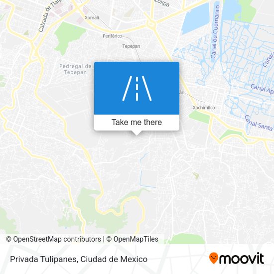 Privada Tulipanes map