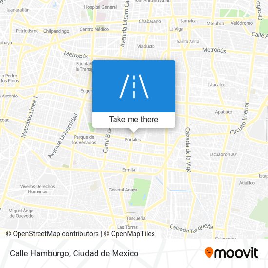 Mapa de Calle Hamburgo