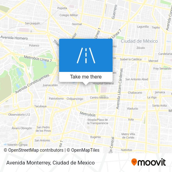 Mapa de Avenida Monterrey