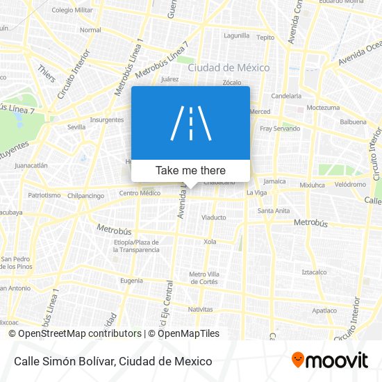 Calle Simón Bolívar map