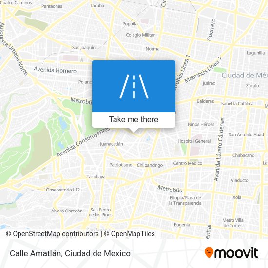 Calle Amatlán map