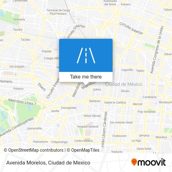 Avenida Morelos map