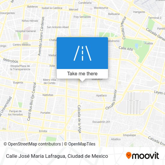 Mapa de Calle José María Lafragua