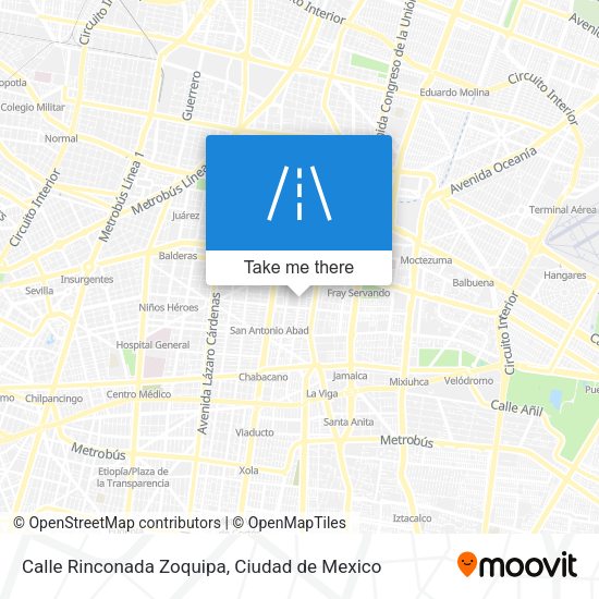 Calle Rinconada Zoquipa map