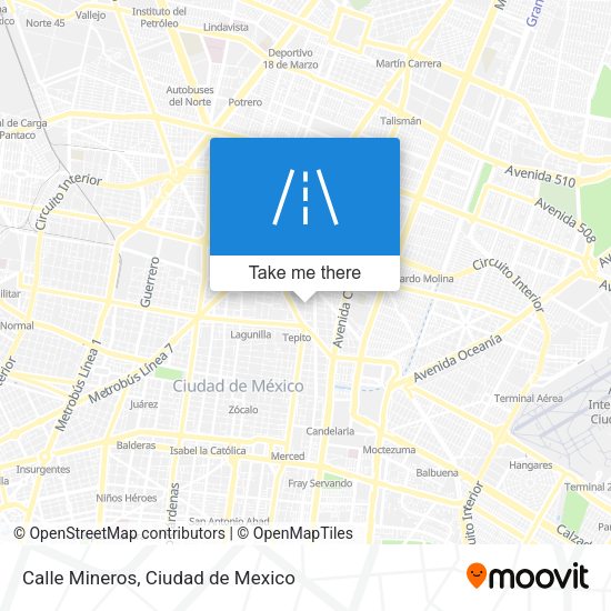 Mapa de Calle Mineros
