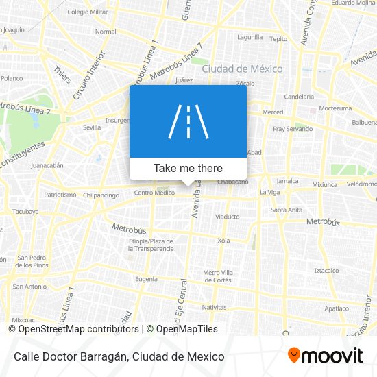Calle Doctor Barragán map