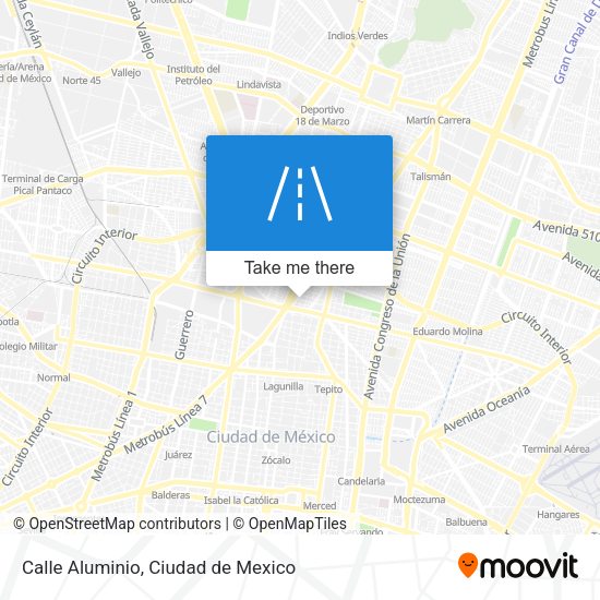 Calle Aluminio map