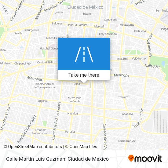 Calle Martín Luis Guzmán map