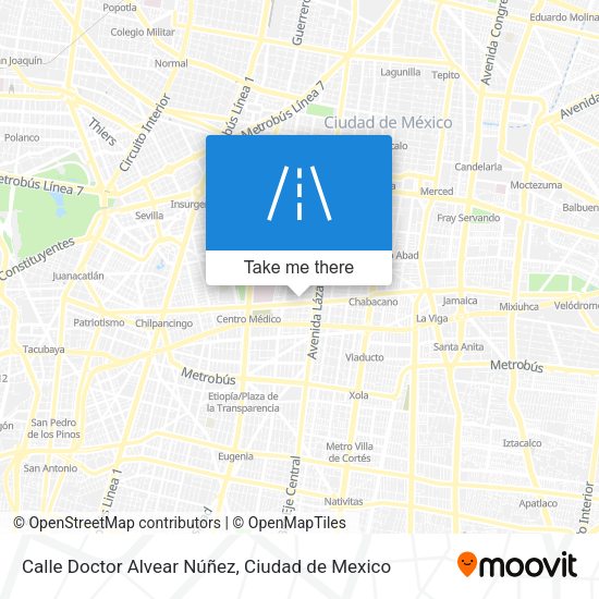 Mapa de Calle Doctor Alvear Núñez
