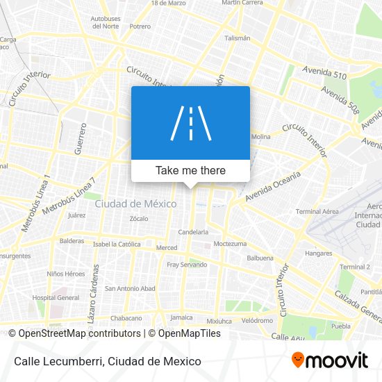 Mapa de Calle Lecumberri