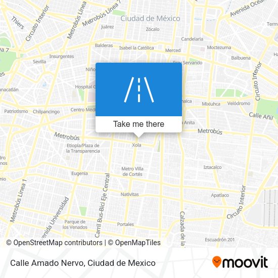 Calle Amado Nervo map