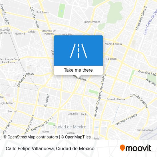 Calle Felipe Villanueva map