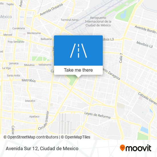 Mapa de Avenida Sur 12