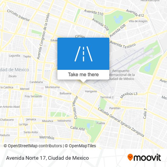 Mapa de Avenida Norte 17