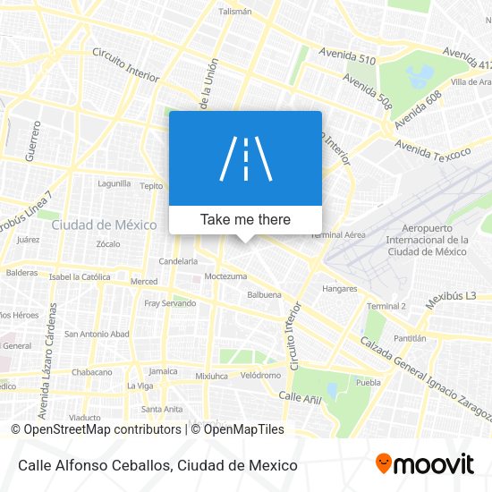 Mapa de Calle Alfonso Ceballos